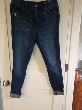 Kut from the Kloth Dark Blue Cropped Slim Jeans